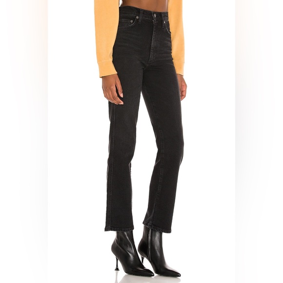 Agolde Pinch Waist High Rise Kick Flare in Panorama Wash - Picture 2 of 7